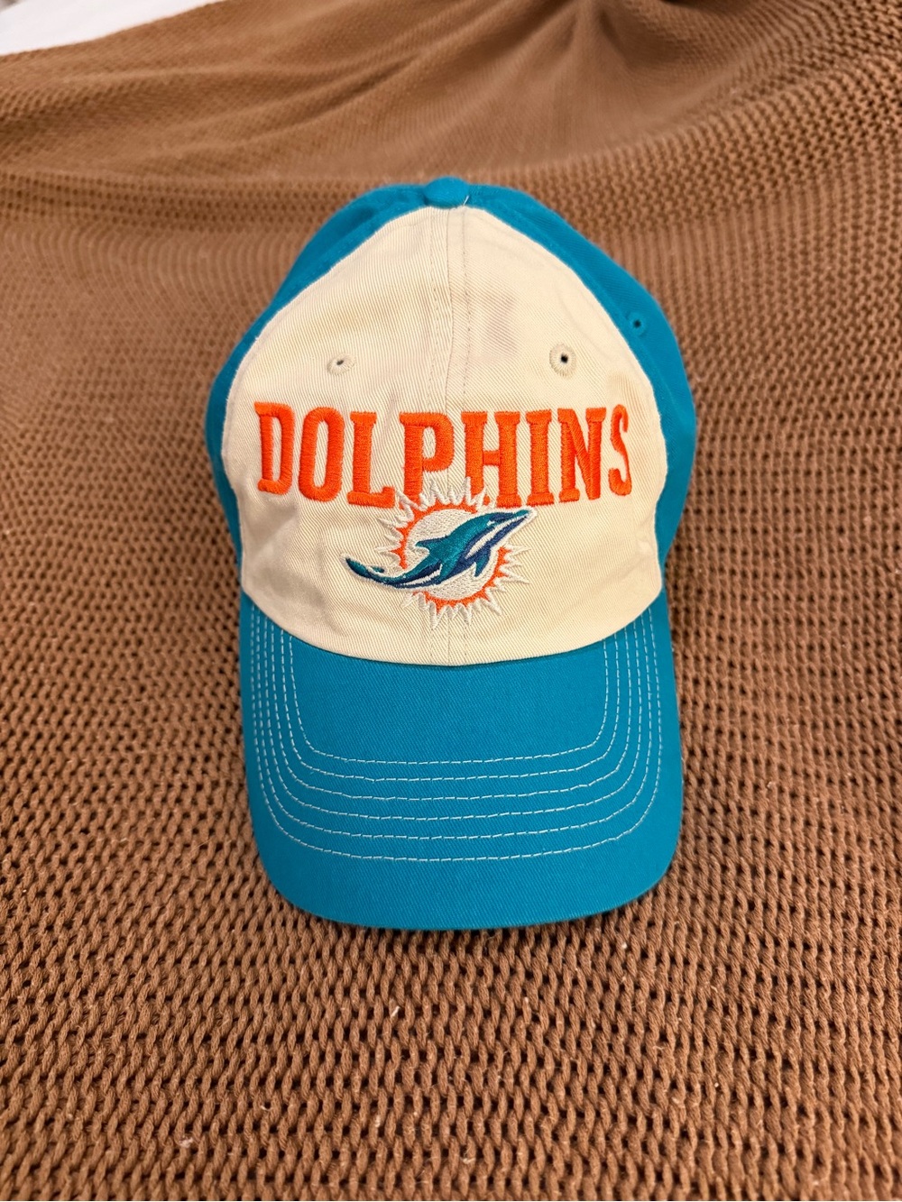 Miami Dolphins Two-Tone Teal & Cream Baseball Hat